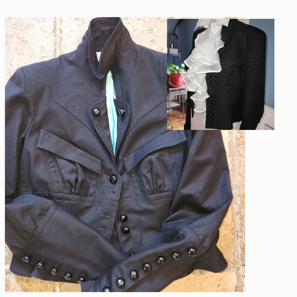 Byron lars Steampunk Goth Military Riding anthropologie Jacket